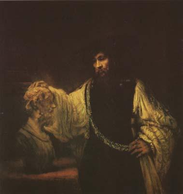 REMBRANDT Harmenszoon van Rijn Aristotle Contemplating the Bust of Homer (mk08) oil painting image
